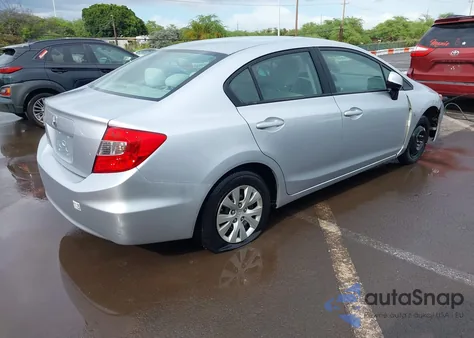 2012 Honda Civic Lx z USA, uszkodzony, nr VIN 2HGFB2F58CH611463
